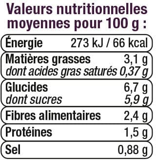 U Sauce cuisinée aux légumes pot de 200g packshot