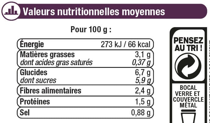 U Sauce cuisinée aux légumes 680g packshot