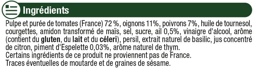U Sauce basquaise bocal de 446ml - 420g packshot