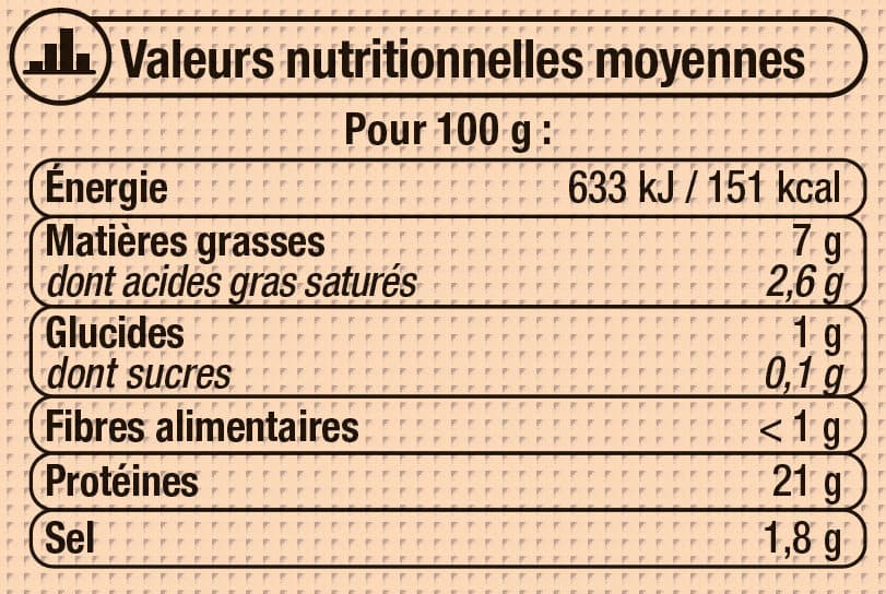 U Jambon cuit supérieur avec couenne 10 tranches, 450g packshot