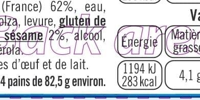 U Pain spécial pour hamburger géant sachet de 4, 330g packshot
