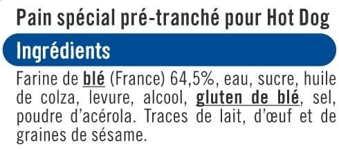 U Pain spécial hot dog x4, - 250g packshot