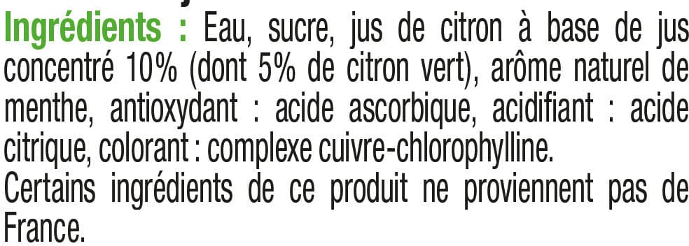 U Cocktail sans alcool à base de jus de fruits Mojito packshot
