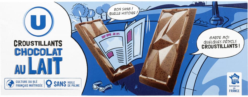 U Biscuit croustillant au chocolat au lait packshot