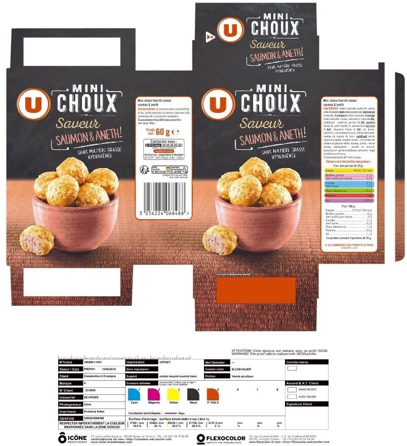 U Mini choux saveur saumon et aneth packshot