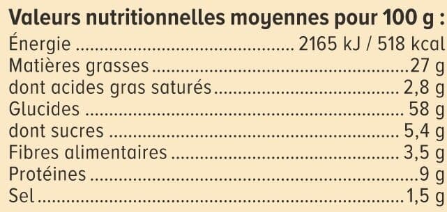 U Biscuits apéritifs Crackers assortiment paquet de 100g packshot