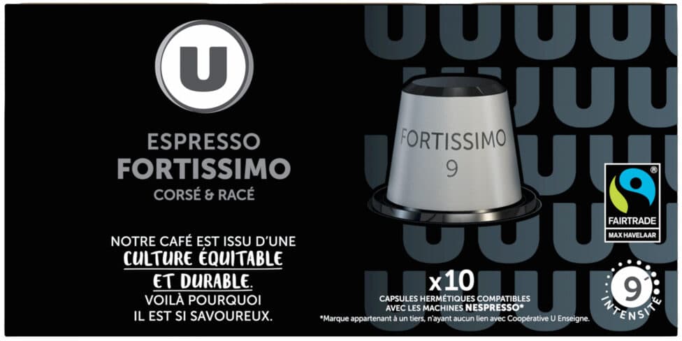 U Café espresso fortissimo packshot