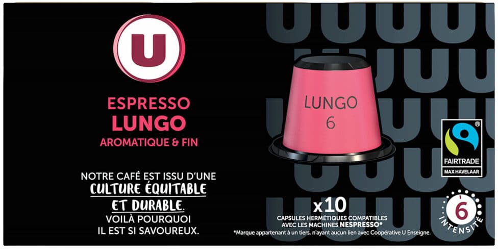 U Café expresso lungo packshot