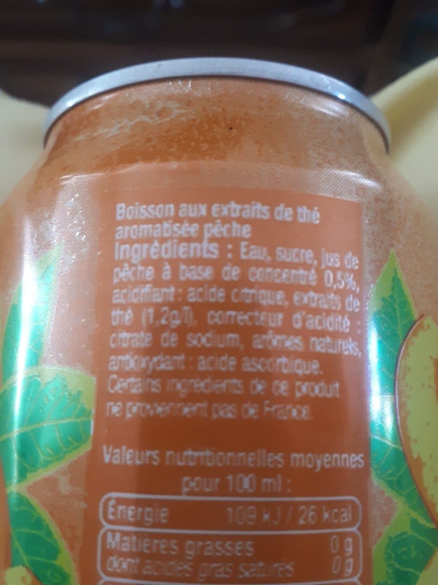 U Thé glacé pêche packshot