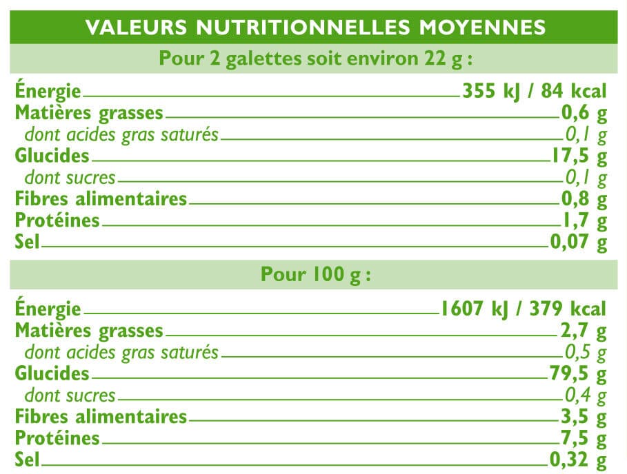 U Galettes de riz complet au riz de Camargue packshot