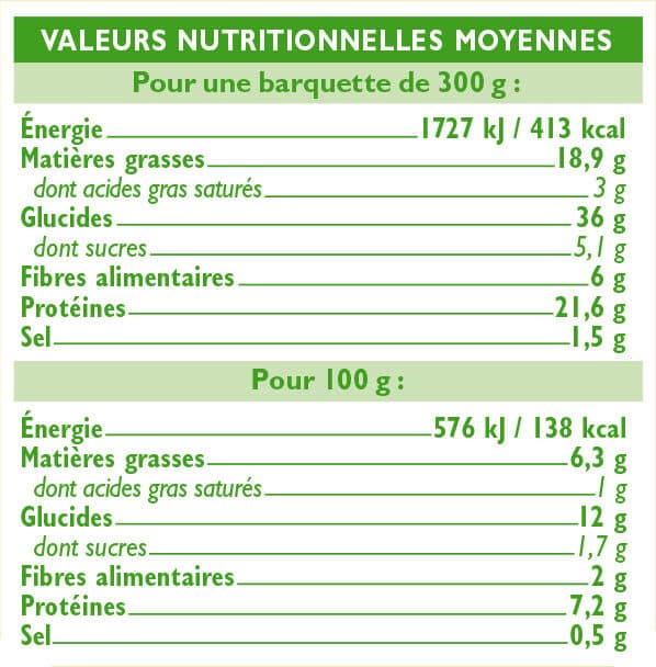 U Poulet aux olives et boulgour packshot