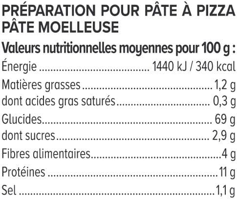 U Préparation pour pâte à pizza boîte de 520g packshot