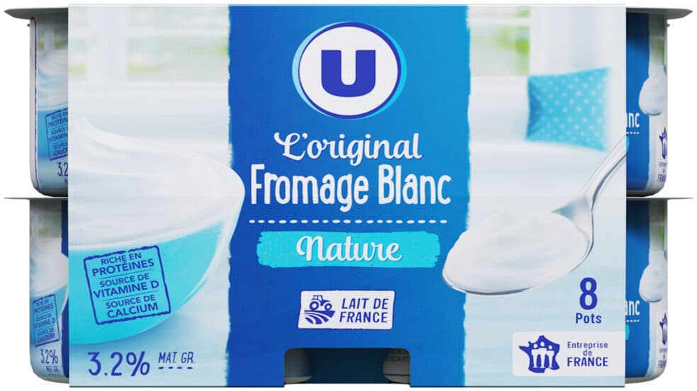 U Fromage frais au lait pasteurisé nature 3,2% de matière grasse packshot