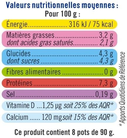 U Fromage frais au lait pasteurisé nature 3,2% de matière grasse packshot
