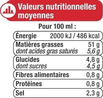 U Sauce vinaigrette à l'huile d'olive vierge extra 5%, tomates séchées packshot