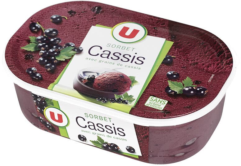 U Sorbet Cassis Avec Baies De Cassis packshot