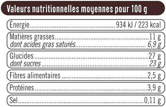 U Bac crème glacée chocolat+cop.choc.- 512G packshot