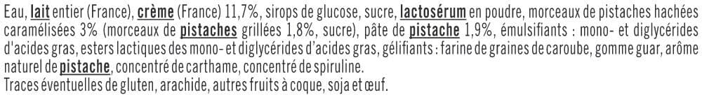 U Bac crème glacée pistache - 500g packshot