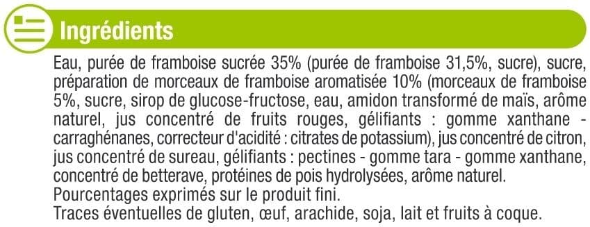 U Sorbet à la framboise packshot