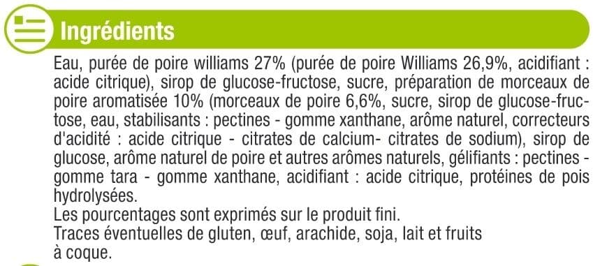 U Sorbet poire packshot