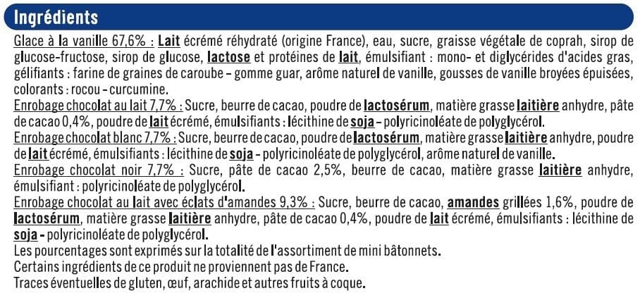 U Mini bâtonnets glacés envie de chocolat x8 packshot