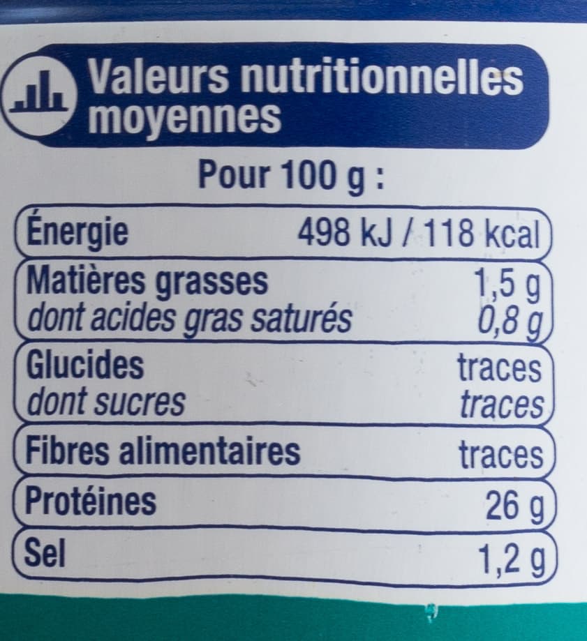 U Thon entier au Naturel, Pêché à la canne packshot