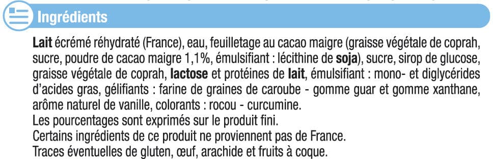 U Feuilleté glacé vanille 321g packshot
