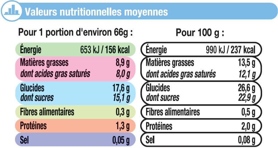 U Feuilleté glacé vanille 321g packshot
