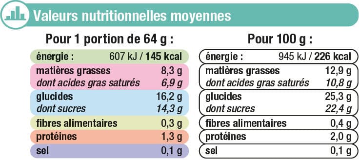 U Feuilleté glacé menthe chocolat 321g packshot
