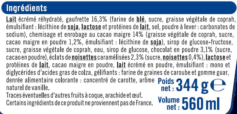 U Mini cônes glacés vanille-chocolat x8 packshot