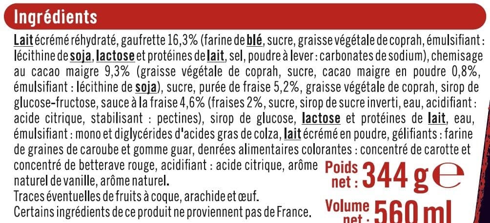 U Petits cônes vanille fraise packshot