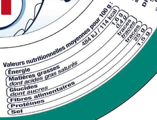 U Thon en tranche naturel pêché ligne 112g packshot
