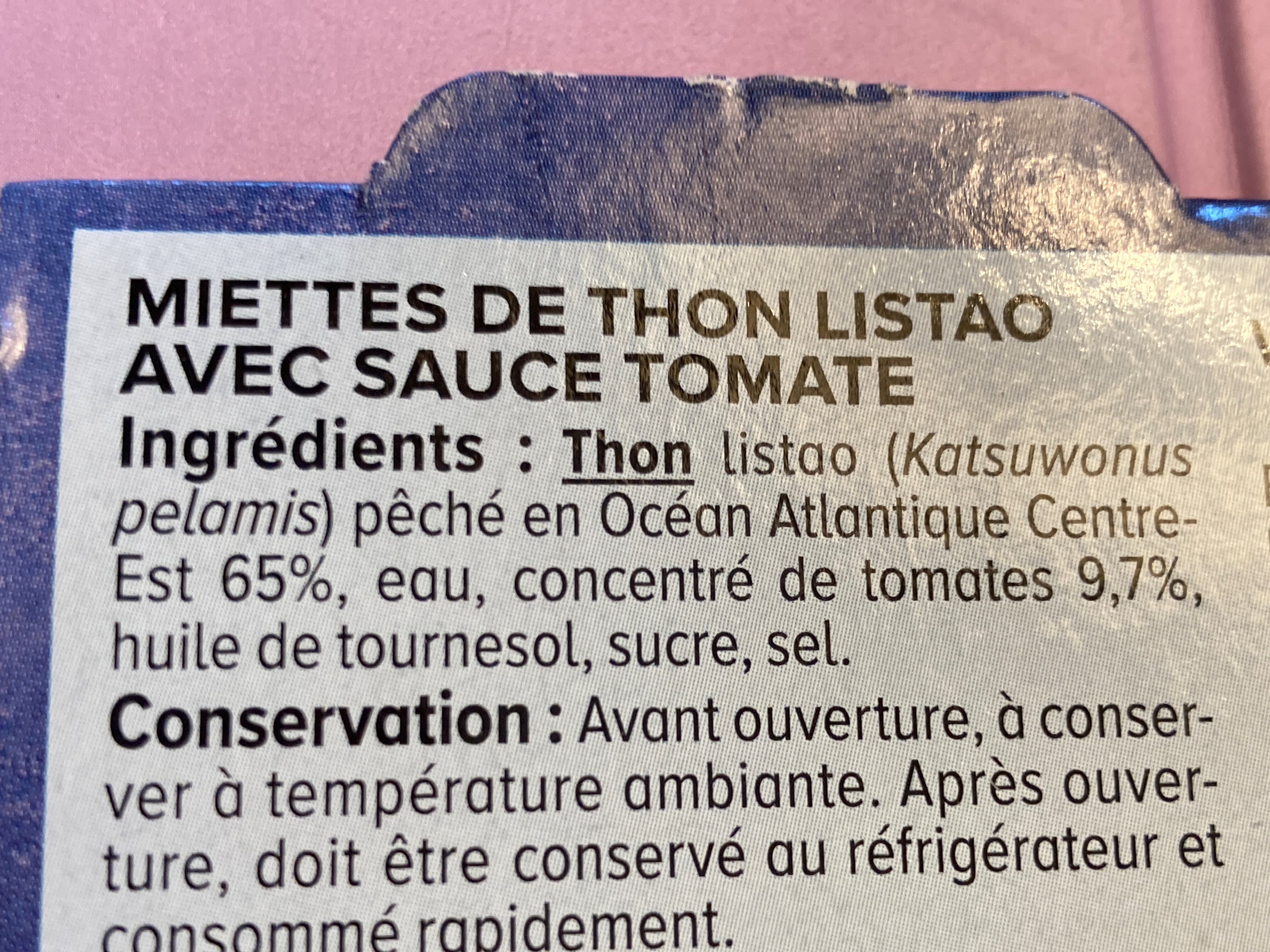 U Miettes de thon tomate pêché canne 3 boîtes - 240g packshot