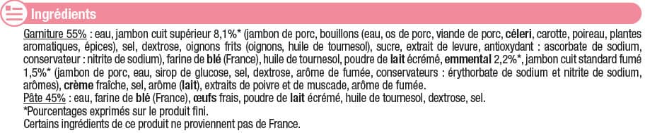 U 20 Crêpes jambon fromage packshot
