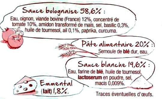 U Lasagnes à la Bolognaise au basilic packshot