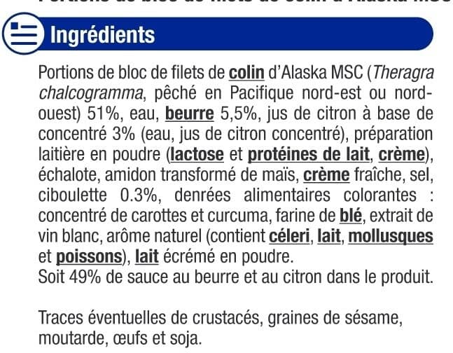 U Colin d'Alaksa sauce beurre citron 400g packshot