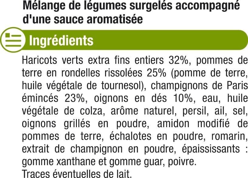U Poêlée champêtre aux légumes, pommes de terre et champignons de Paris1kg packshot