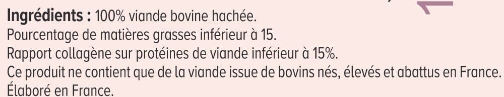 U Steaks hachés pur boeuf 15% - 10x100g boîte packshot