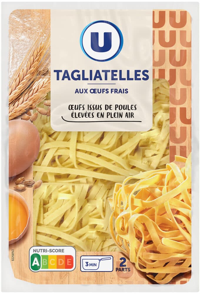 U Tagliatelles aux oeufs frais 350g packshot
