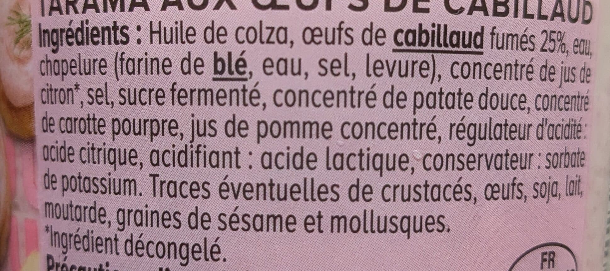 U Tarama aux oeufs de cabillaud packshot