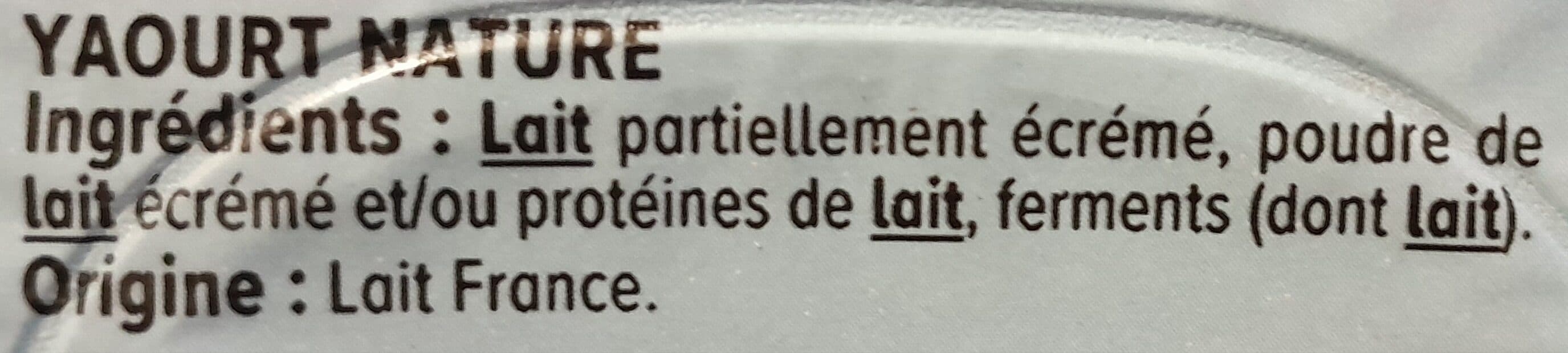 U Yaourt nature 4x125g packshot