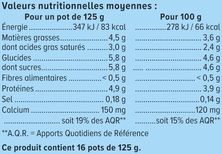 U Yaourt brassé nature packshot