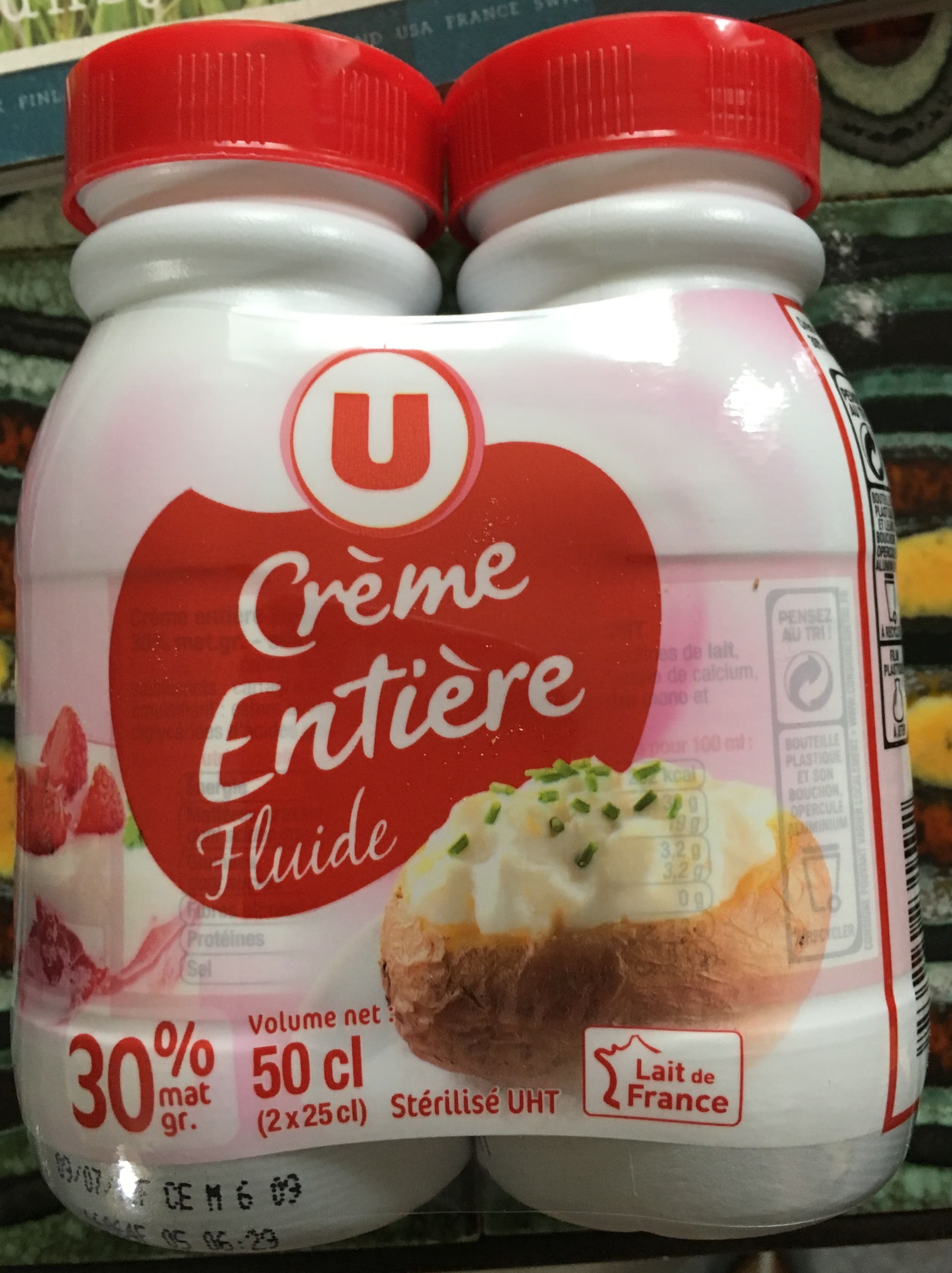 U Crème Entière Fluide (30% MG) packshot