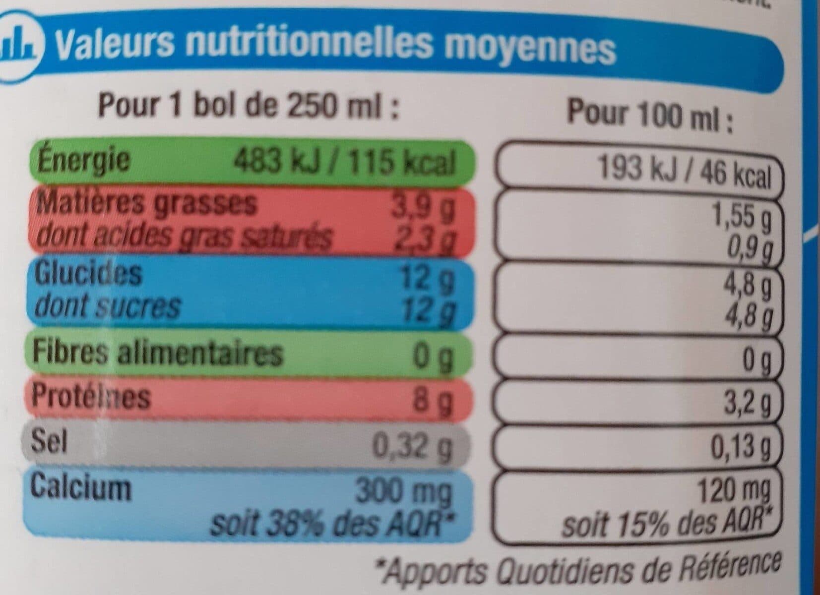 U Lait UHT demi écrémé - 6 briques de 1L packshot