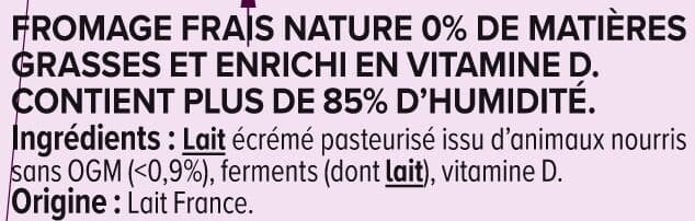 U Fromage blanc nature 0%MG - 1kg packshot