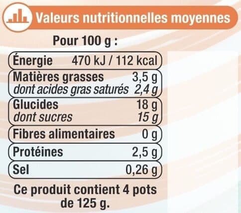 U Crème dessert saveur caramel 4x125g packshot