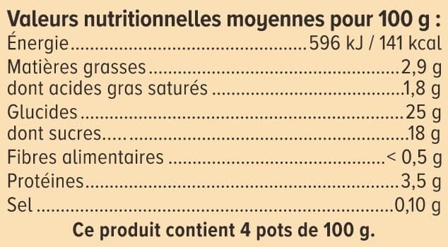 U Gâteau de semoule aux raisins nappé caramel 4x100g packshot