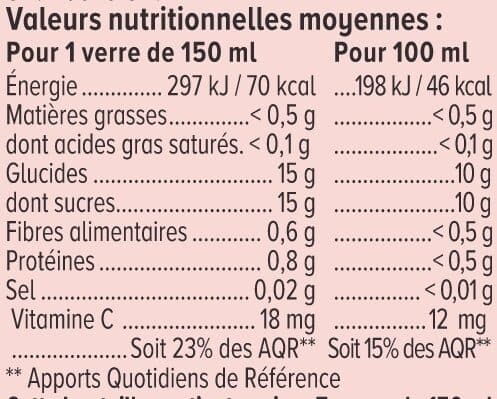 U Pur jus orange et Fruits ananas pêche bouteille de 1l packshot