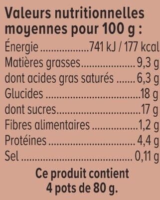 U Mousse liégeoise au chocolat 4x80g packshot