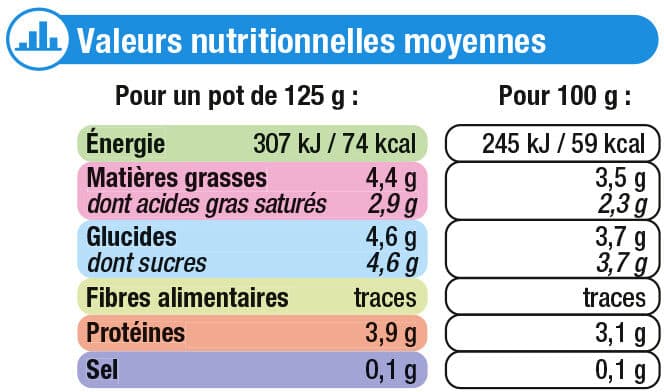 U Yaourt au lait entier nature pot en verre 8x125g packshot
